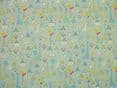 Babytime BLUE Designer COTTON Nursery Curtain / Soft Furnishing /Bunting Fabric